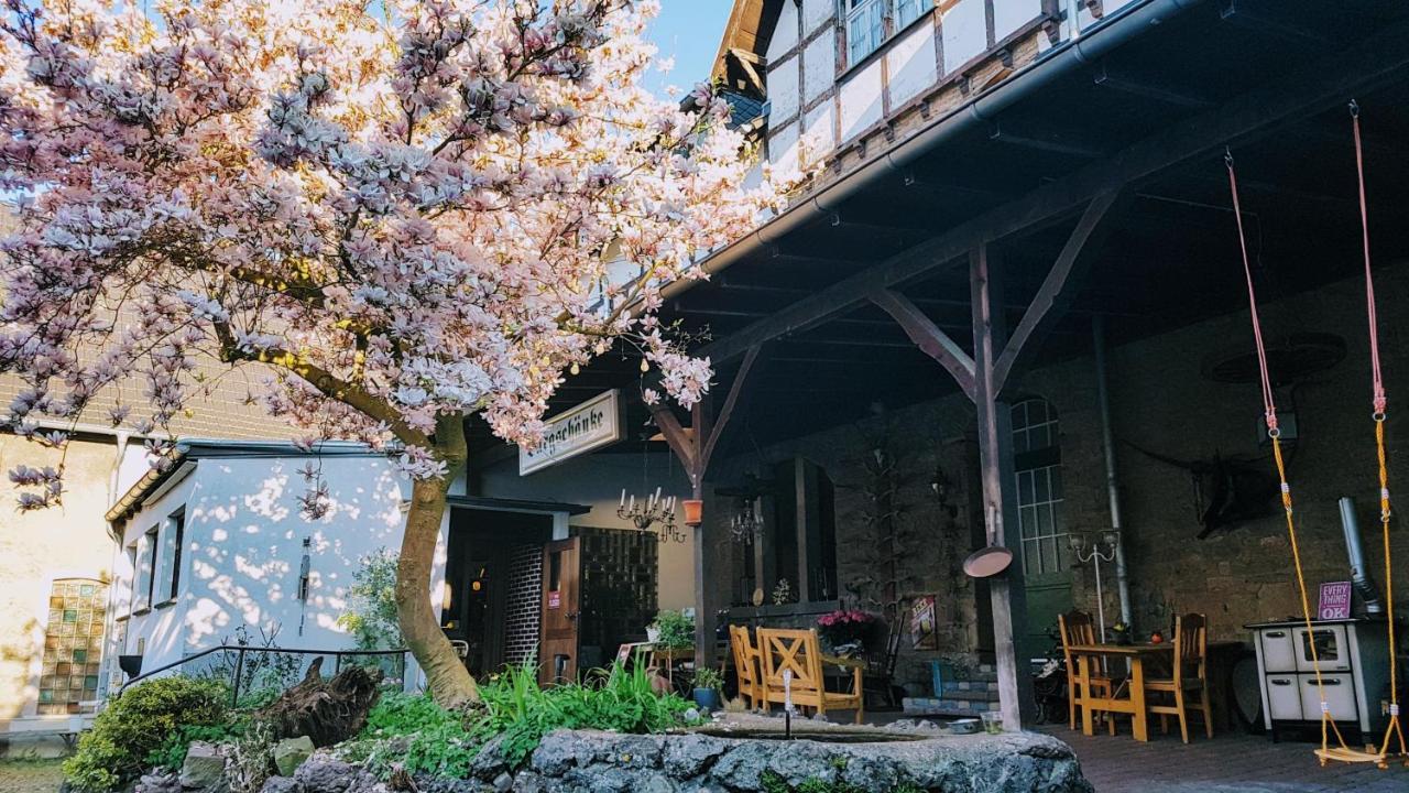 Gasthof Burg Hausen Hotel Heimbach Bagian luar foto